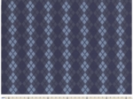 Tissu jersey argyle bleu