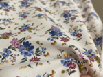Tissu coton au mètre fleur vintage ex1086
