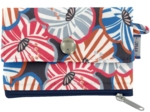 Mini pochette porte-monnaie anémones rayées