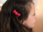Petite barrette mini bonbon fuchsia