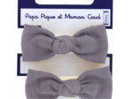 Mousse petit noeud gaze lilas