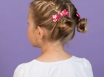 Barrette noeud ruban hanami