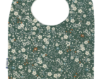 Bavoir Bébé fleuri kaki