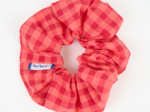 Chouchou vichy rouge corail