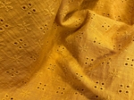 Serre-tête Large Croisé gaze dentelle ocre