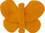 Barrette petit papillon ochre