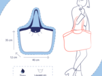 Sac cabas moyen plumes d'été