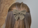 Barrette noeud papillon bleu navy