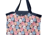 Sac cabas grand anémones rayées