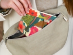 Mini pochette plissée fleurs des iles