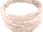 Bandeau fichu Bébé mouton rose