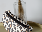 Porte-monnaie banane leopard