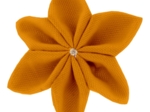 Barrette fleur étoile 4 ochre
