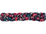 Barrette cheveux tressée camelias rubis