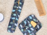 Pochette brosse à dents jurassic dino marine
