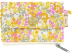 Mini pochette porte-monnaie mimosa jaune rose
