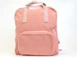 Sac à dos pliable Gaby velours côtelé rose blush