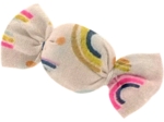 Petite barrette mini bonbon arc en ciel