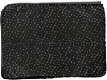 Pochette ordinateur 15 pouces  paille dorée noir