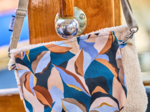 Petite pochette en coton vague d'automne