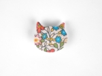 Barrette miaou mille et une fleurs