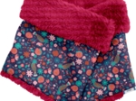 Echarpe tube enfant huppette fleurie