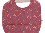 Bavoir tissu plastifié badiane framboise