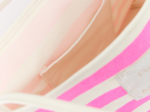 Sac transat rayé rose