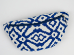Petit sac banane jacquard bleu