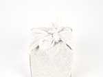 Furoshiki petit 35 x 35 cm  blanc pailleté