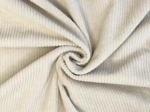 Tissu velours côtelé crème