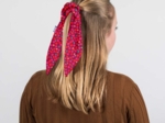 Foulchie court pompons cerise