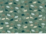 Tissu enduit  au mètre jurassic dino