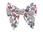 Barrette Mini Noeud Papillon serenade rouge gris