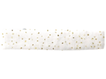 Barrette Croco Tissu  blanc pailleté