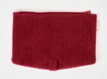 Rabat sac compagnon velours côtelé large grenat