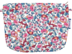 Pochette tissu boutons rose