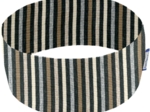Bandeaux jersey rayé noir gris beige f0
