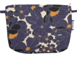 Pochette tissu pensées marines