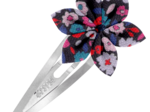 Barrette clic-clac fleur étoile romance fleurie