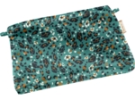 Mini pochette tissu panthère jade