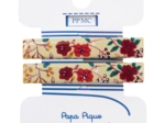  Barrette croco moyenne coquelicot