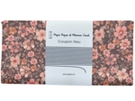 Coupon tissu 50 cm ex2648 Rétro bohème chocolat