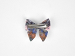 Barrette Mini Noeud Papillon monet lilas