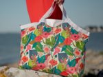 Sac cabas grand fleurs des iles