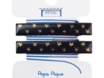  Barrette croco moyenne etoile or marine cr018