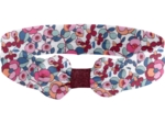 Bandeau jersey bébé noeud boutons rose