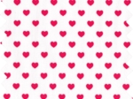 Tissu coton au mètre ex2222 coeurs rouges