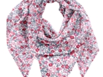 Foulard pompon rose grenadine