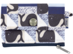 Mini pochette porte-monnaie baleino bleu